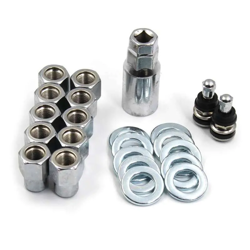 Race Star Pro Forged Lug Kit 12Mm X 1.5Mm Open .50In Shank 13/16In Head (1.063In Washer) - Set Of 10 1