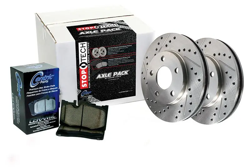 Select Sport Axle Pack, Drilled & Slotted, Rear 1