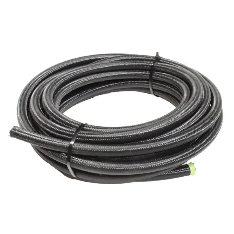 Snow Performance 12 Black Nylon Braided Stainless Ptfe Hose - 30Ft 1