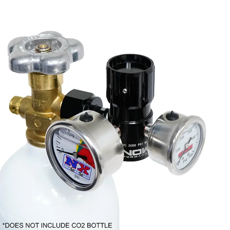 Snow Performance Billet Adjustable (0-475Psi) Co2 Regulator W/Gauges 1