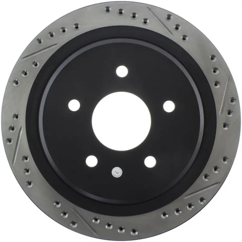 Stoptech 97-10 Chevy Corvette Slotted & Drilled Rear Left Rotor 2