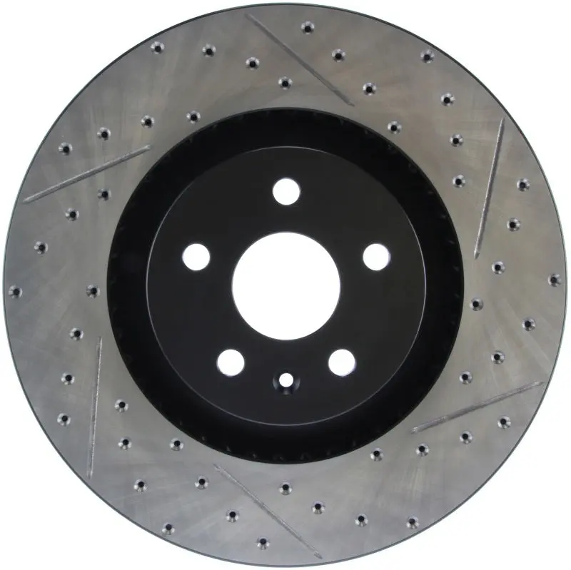 Stoptech Drilled & Slotted Left Sport Brake Rotor For 2009 Cadillac Cts-V 2