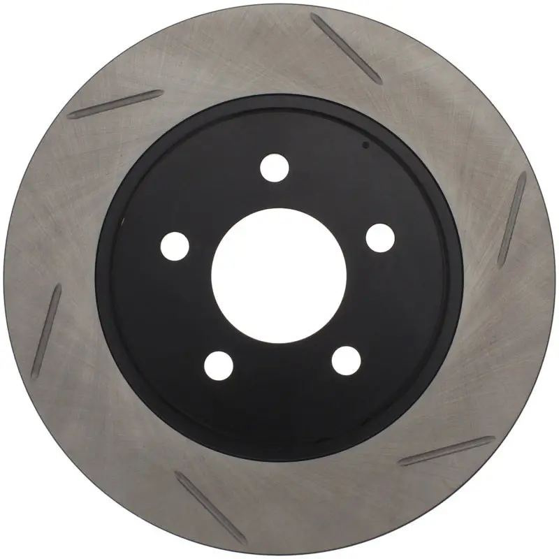 Stoptech Power Slot 05-10 Mustang V6/4.0L / Gt V8-4.6L Rear Left Slotted Rotor 1