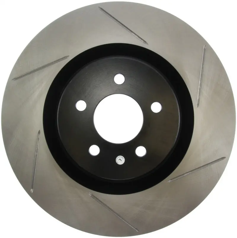 Stoptech Power Slot 07-10 Ford Mustang Shelby Front Left Slotted Rotor 1