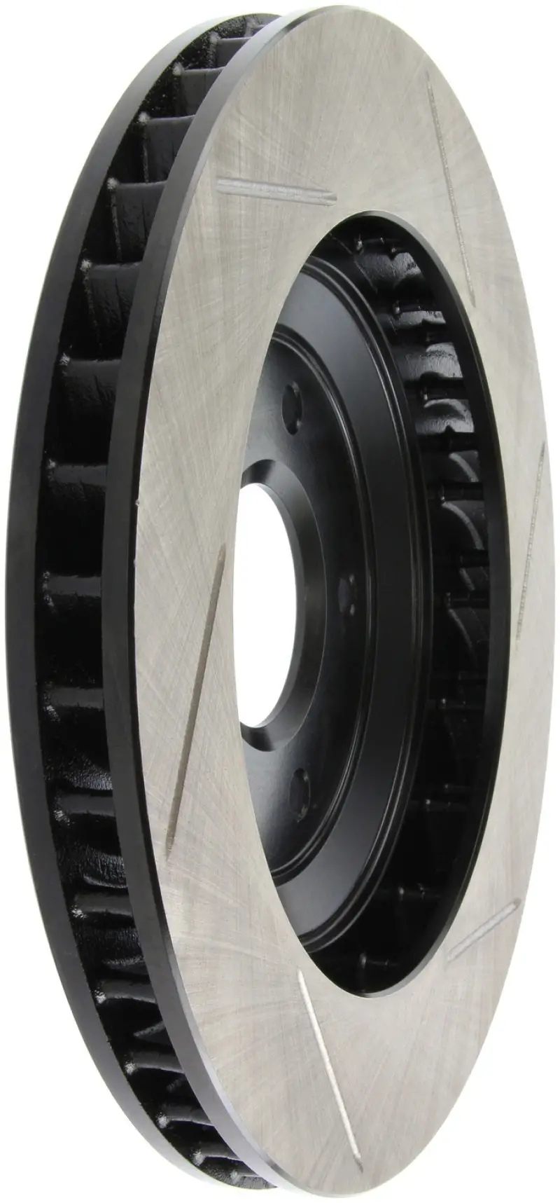 Stoptech Power Slot 97-04 Chevy Corvette / 04 & 08 Cadillac Xlr/Xlr-V Front Right Slotted Rotor 2