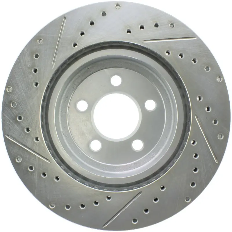 Stoptech Select Sport 10-14 Dodge Challenger Drilled And Slotted Front Left Brake Rotor 2