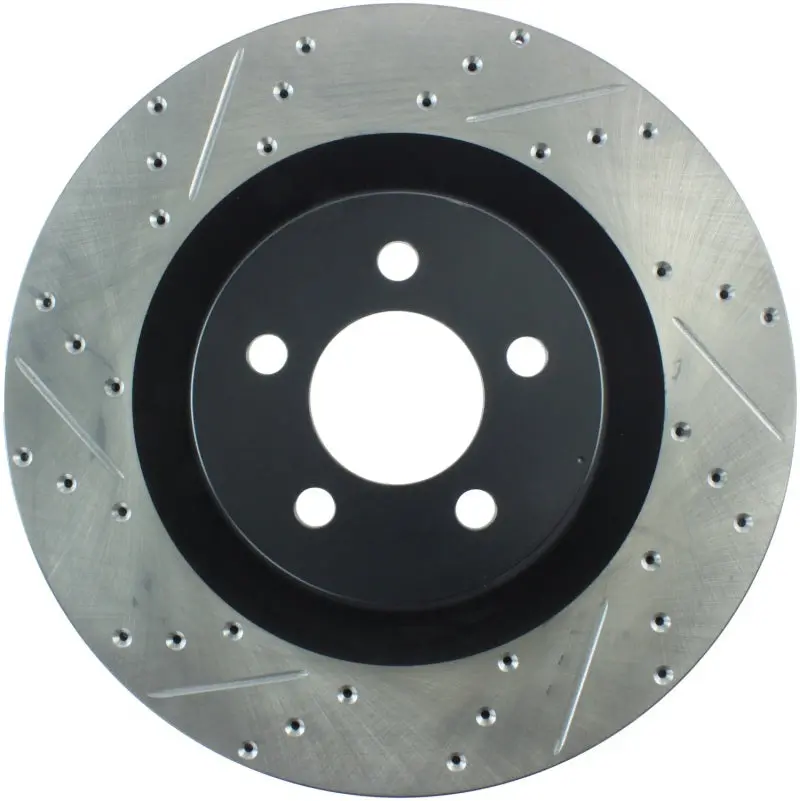 Stoptech Sportstop 06-09 Chrysler Srt-8 Front Right Drilled & Slotted Rotor 1