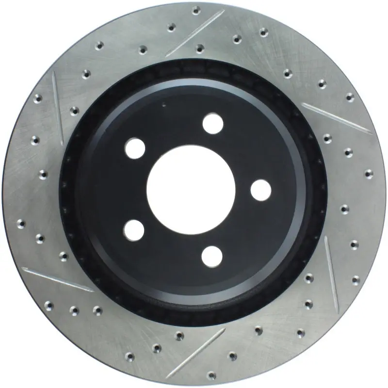 Stoptech Sportstop 06-09 Chrysler Srt-8 Rear Right Drilled & Slotted Rotor 2