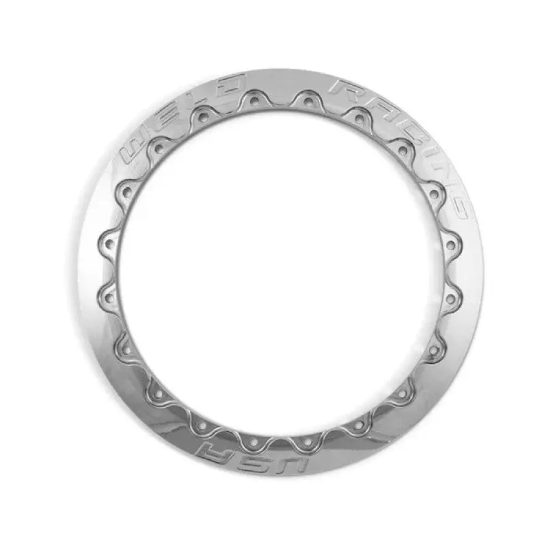 Weld Double Beadlock Ring 15In. / 20-Hole M/T 13.25In. 1 Ring - Polished 1