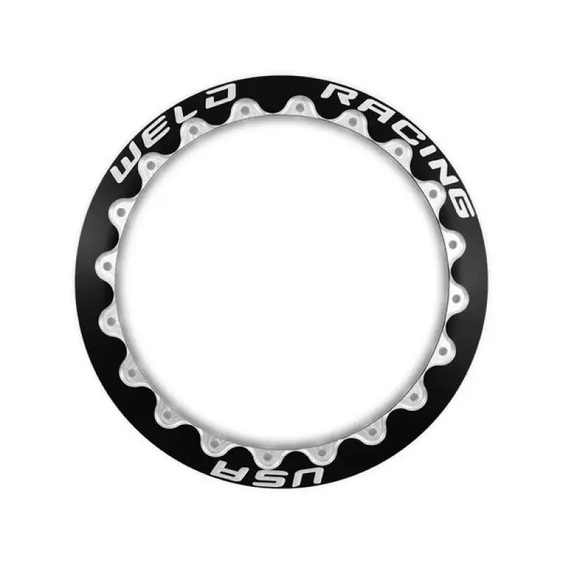 Weld Double Beadlock Ring 15In. / 20-Hole Standard 13.25In. 1 Ring - Black 1