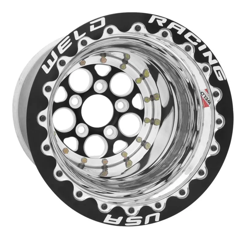 Weld Magnum Drag 2.0 15X10 / 5X4.50 Bp / 5In Bs Black (Polished) Wheel 1