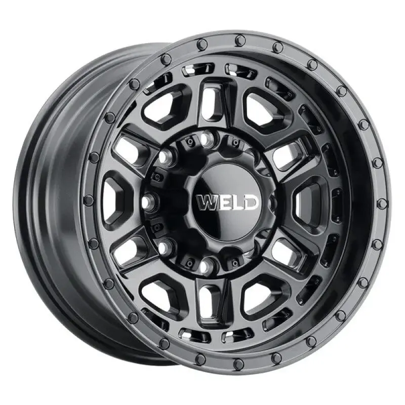 Weld Off-Road Crux 17X9in / 8X165.1 Bp / Et 0 / 125.1Mm Bore - Satin Black Wheel 1