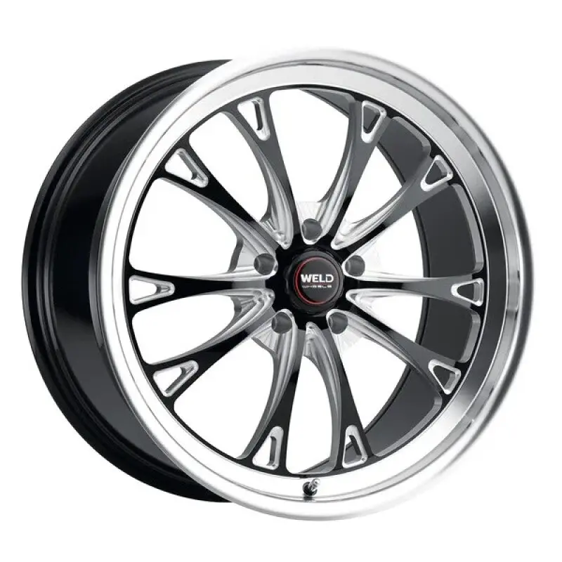 Weld Racing Belmont Beadlock 15X10 / 5X114.3 Bp / Et48 / Bs 7.38 Gloss Black Mil Dia 78.1 1