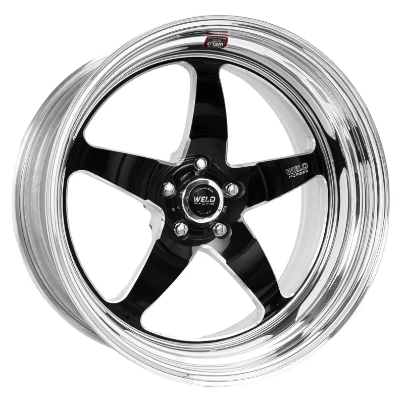 Weld S71 20X7 / 5X4.75 Bp / 4In. Bs Black Wheel (Low Pad) - Non-Beadlock 1
