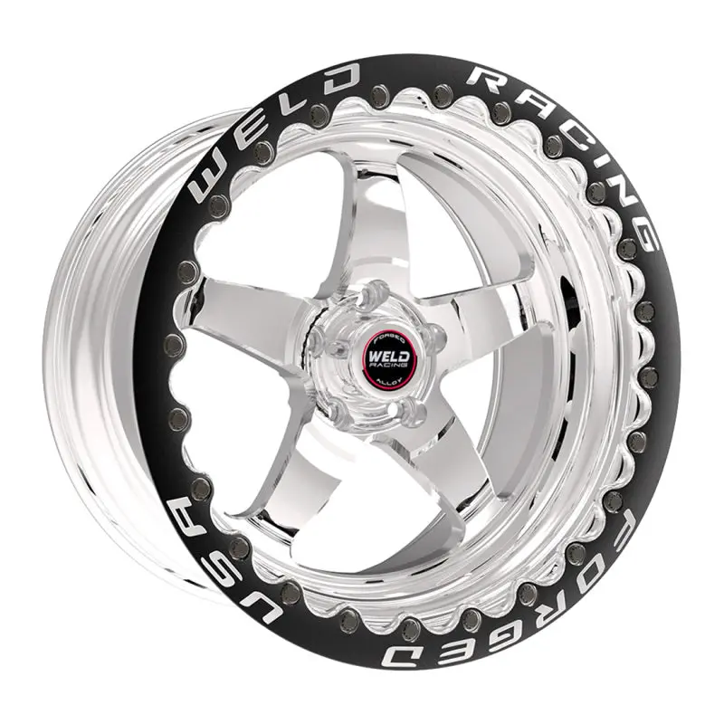Weld S71 Beadlock Wheels - 15X10.33 Rt-S 5X115mm Conical Lugs, 6.5Bs - Polished 1