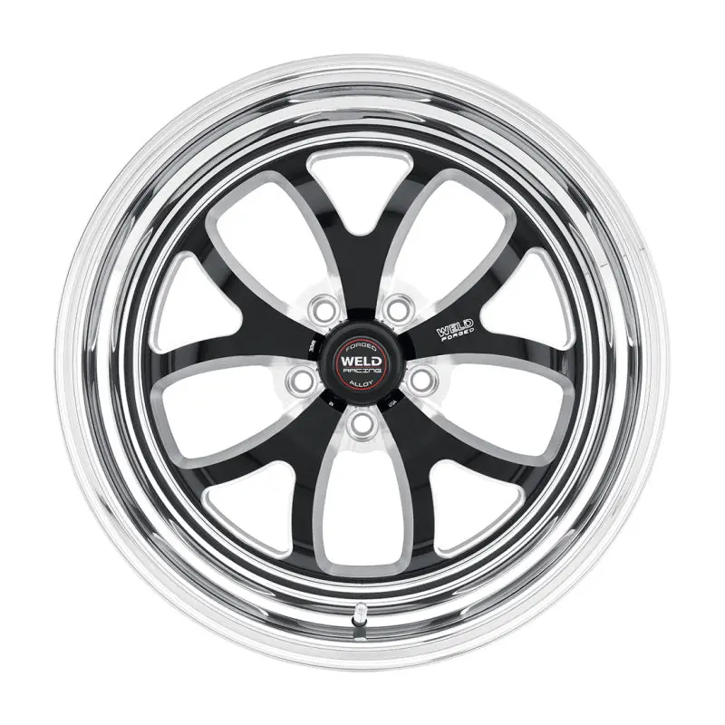 Weld S76 15X14.33 / 5X4.5 Bp / 3.5In. Bs Black Wheel (Medium Pad) - Non-Beadlock 2