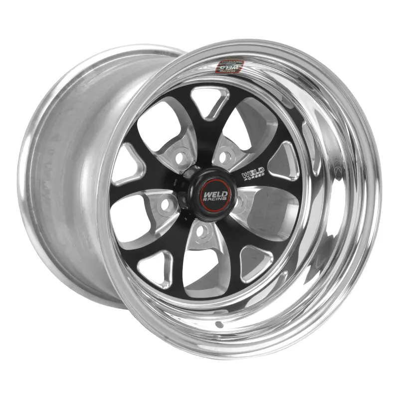 Weld S76 15X8.33 / 5X4.5 Bp / 3.5In. Bs Black Wheel (Low Pad) - Non-Beadlock 1