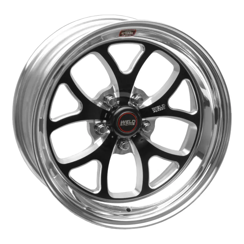 Weld S76 17X7 / 5X4.5 Bp / 4.9In. Bs Black Wheel (Low Pad) - Non-Beadlock 1
