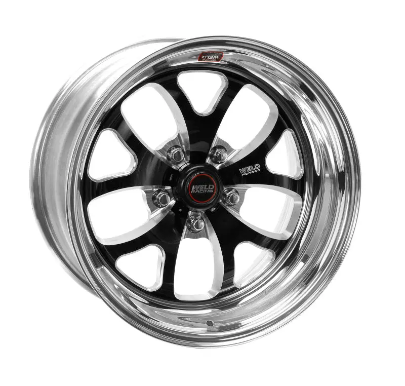 Weld S76 17X7 / 5X4.75 Bp / 5.3In. Bs Black Wheel (Medium Pad) - Non-Beadlock 1