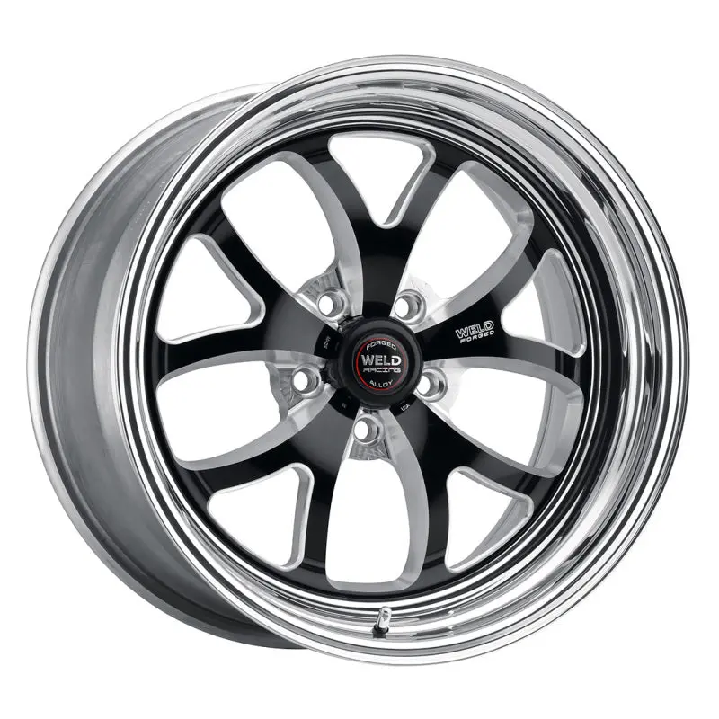 Weld S76 18X12 / 5X4.75 Bp / 3.2In. Bs Black Wheel (Low Pad) - Non-Beadlock 2
