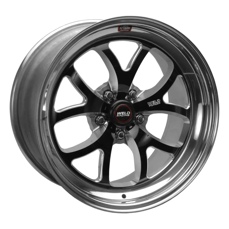 Weld S76 18X7 / 5X115mm Bp / 2.1In. Bs Black Wheel (High Pad) - Non-Beadlock 1