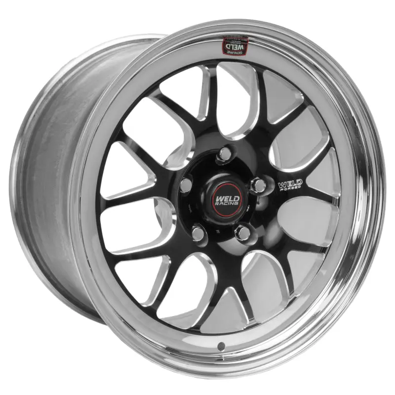 Weld S77 17X8 / 5X115mm Bp / 5.2In. Bs Black Wheel (High Pad) - Non-Beadlock 1