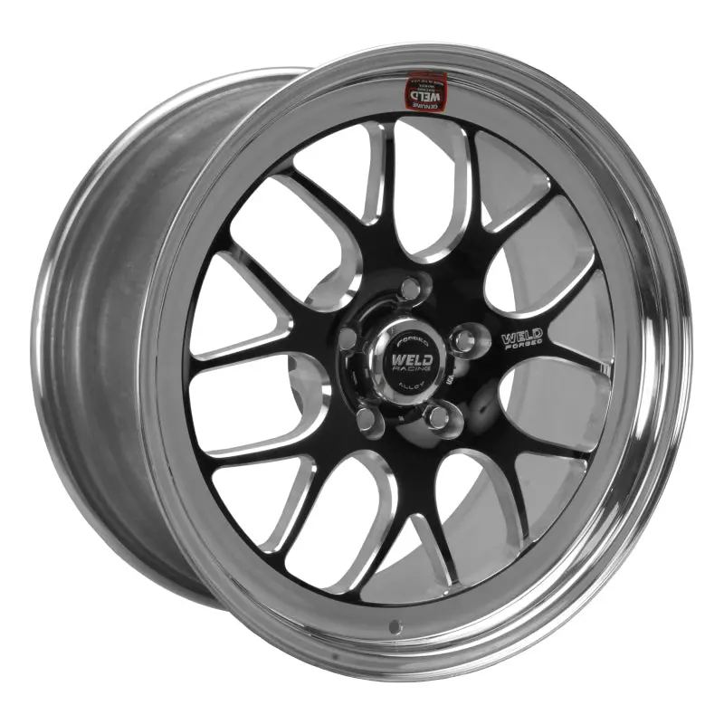 Weld S77 18X9.5 / 5X4.5 Bp / 6.1In. Bs Black Wheel (High Pad) - Non-Beadlock 1