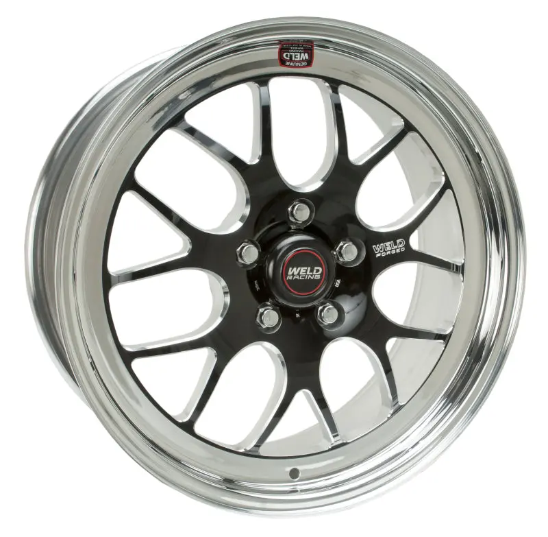 Weld S77 18X9.5 / 5X4.75 Bp / 6.2In. Bs Black Wheel (Medium Pad) - Non-Beadlock 1
