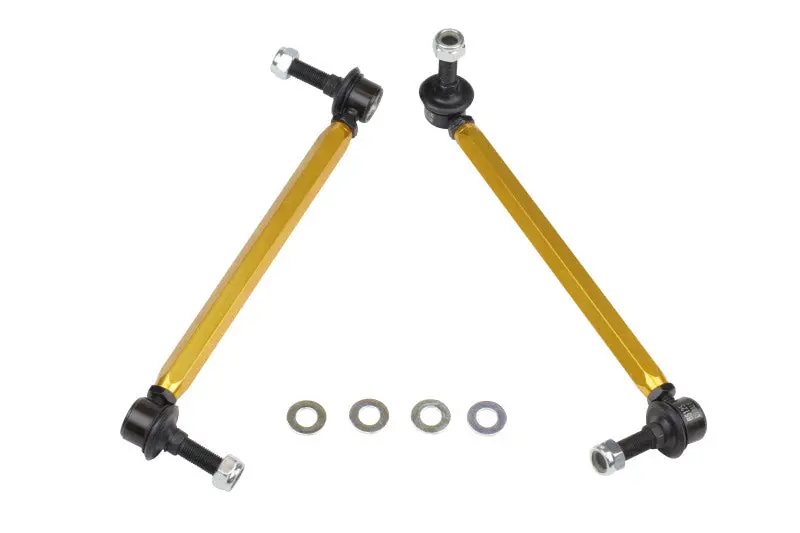 Whiteline 05+ Mustang Coupe 8Cyl (Inc Shelby Gt/ Gt500) Front Swaybar Link Kit H/Duty Adj Steel Ball 1
