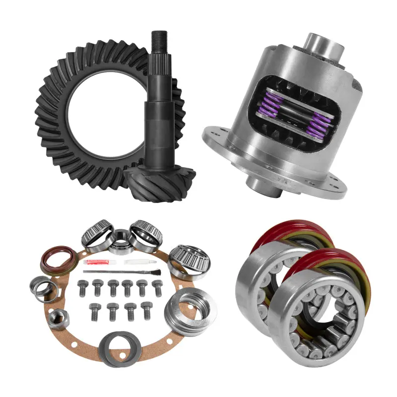 Yukon 8.6In Gm 4.88 Rear Ring & Pinion Install Kit 30 Spline Positraction Axle Bearings And Seals 1