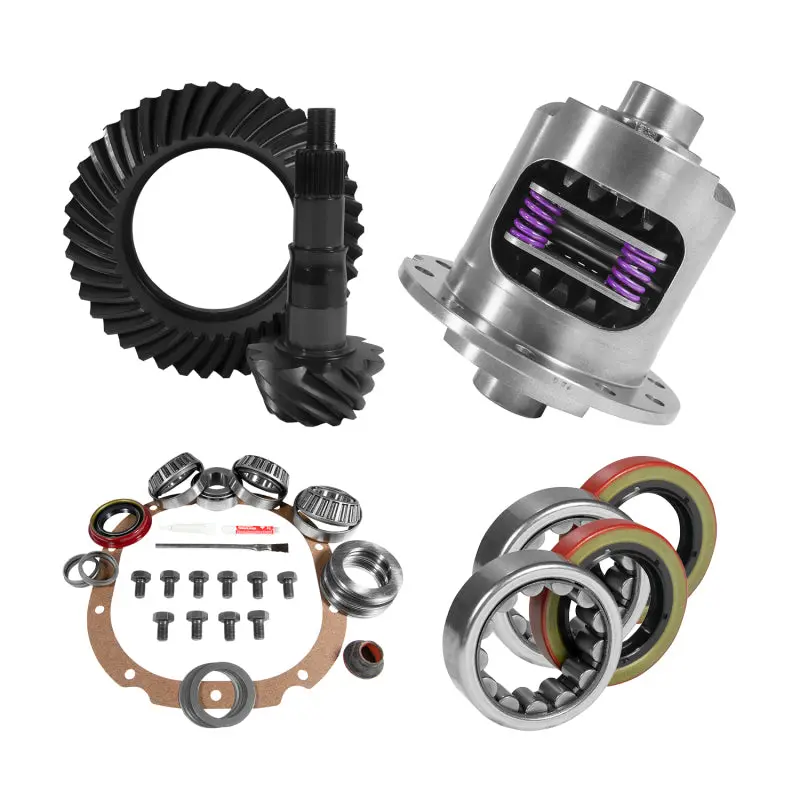 Yukon 8.8In Ford 3.31 Rear Ring & Pinion Install Kit 31 Spline Positraction 2.53In Axle Bearings 1