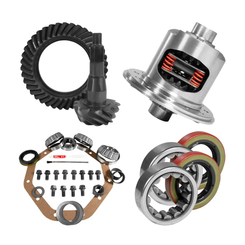 Yukon 9.25In Chy 3.91 Rear Ring & Pinion Install Kit 31 Spline Positraction 1.62In Axle Bearings 1