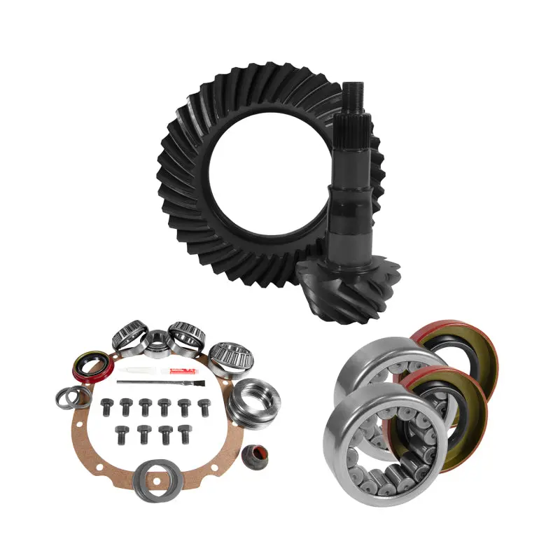 Yukon Gear 8.8In Ford 3.73 Rear Ring & Pinion Install Kit 2.99In Od Axle Bearings And Seals 1