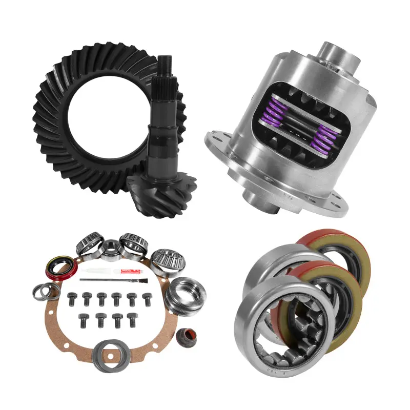 Yukon Gear 8.8In Ford 4.11 Rear Ring & Pinion Install Kit 2.25In Od Axle Bearings And Seals 1