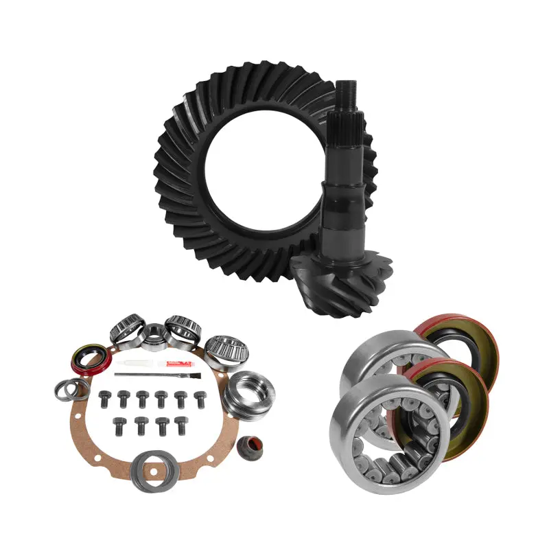 Yukon Gear 8.8In Ford 4.11 Rear Ring & Pinion Install Kit 2.99In Od Axle Bearings And Seals 1