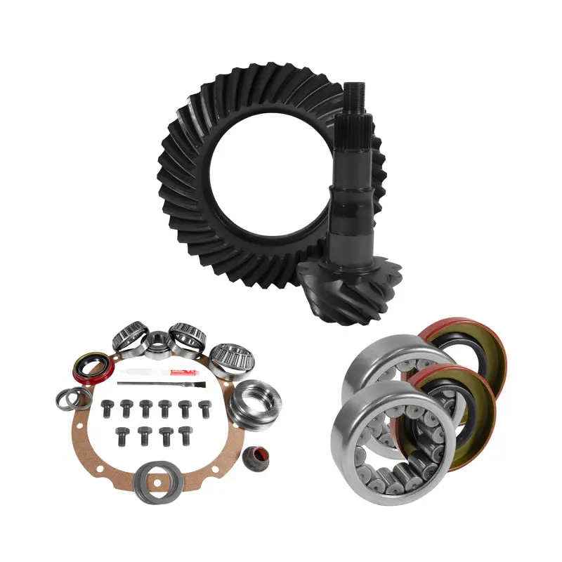 Yukon Gear 8.8In Ford 4.56 Rear Ring & Pinion Install Kit 2.99In Od Axle Bearings And Seals 1