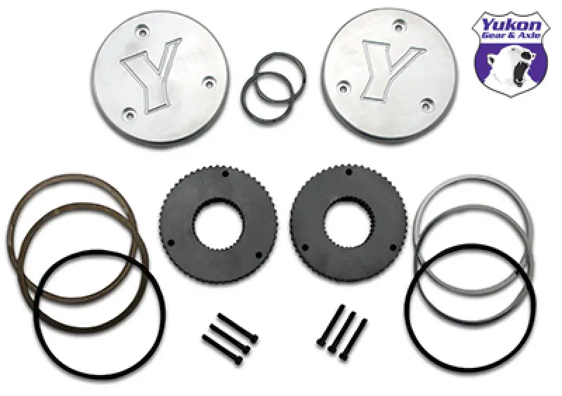 Yukon Gear Hardcore Drive Flange Kit For Dana 44 / 19 Spline Outer Stubs. Non-Engraved Caps 1