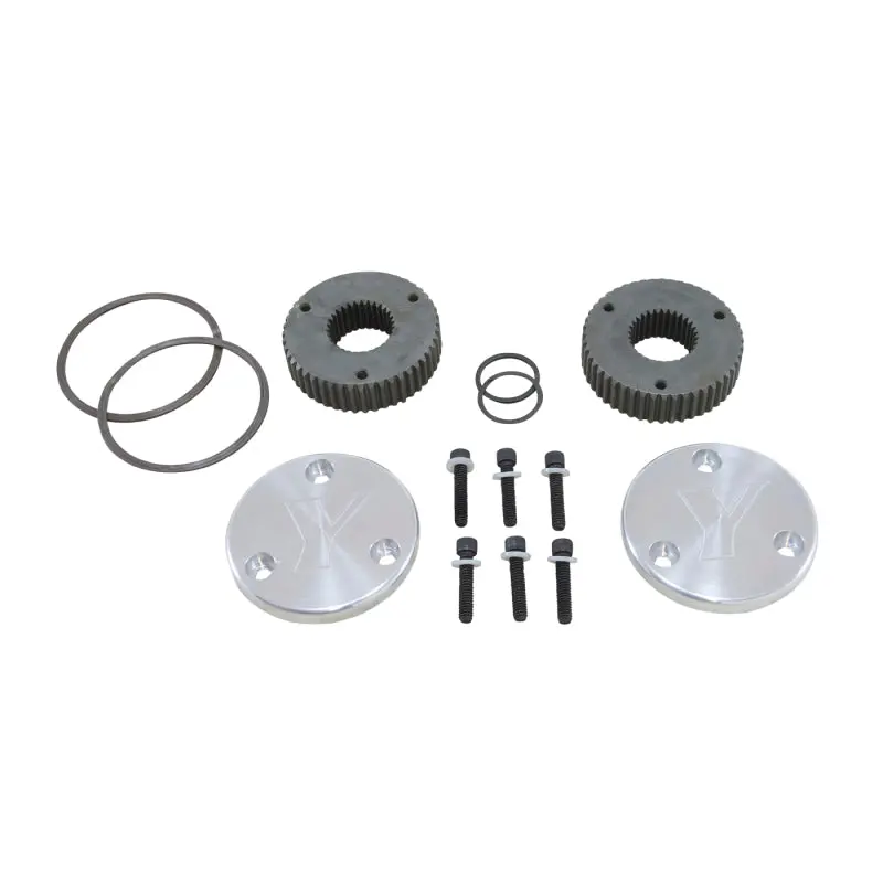 Yukon Gear Hardcore Drive Flange Kit For Dana 44 / 30 Spline Outer Stubs. Yukon Engraved Caps 1
