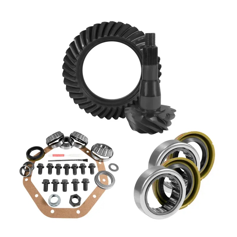 Yukon Gear Zf 9.25In Chy 3.21 Rear Ring & Pinion Install Kit Axle Bearings And Seal 1