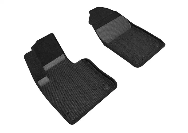 3D Maxpider 18-21 Volvo Xc60 Elegant Hybrid 1St Row Floormat - Black 1