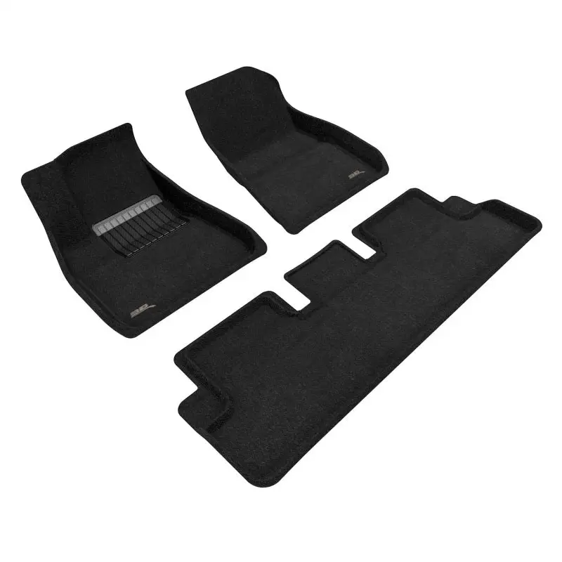 3D Maxpider Custom Floor Liners For 2020–2023 Tesla Model 3 (R1/R2) – Elegant Black 1