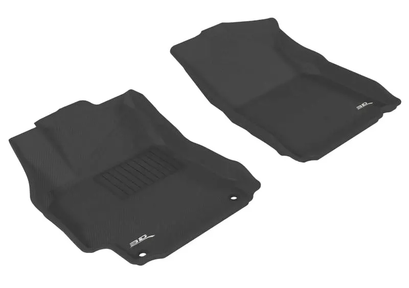 3D Maxpider Kagu All-Weather Floor Mat For 2012–2014 Toyota Camry & Camry Hybrid – Front Row, Black 1