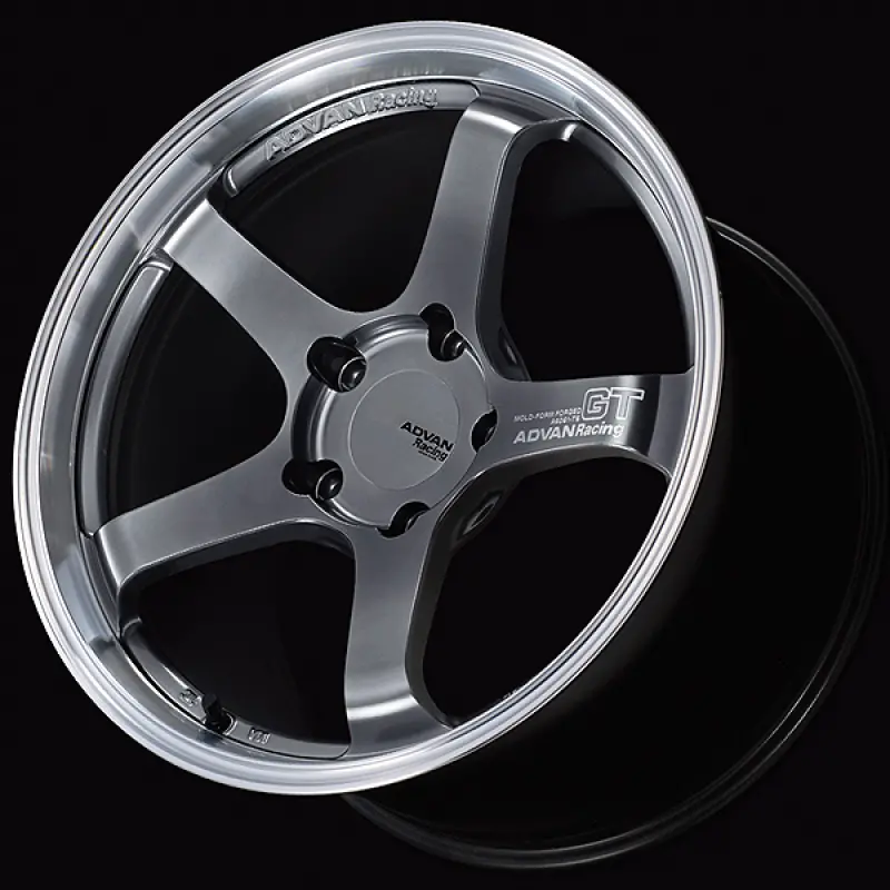 Advan Gt Forged Wheel For Porsche – 18X9.0, +52 Offset, 5X130 Pcd, 71.6Mm Center Bore, Hyper Platinum Black Finish 1