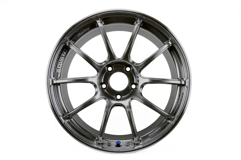 Advan Rzii Hyper Black Racing Wheel – 18X9 Inches, +50 Offset, 5X112 Bolt Pattern 1