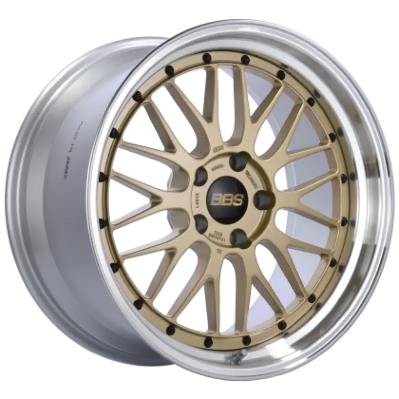 Bbs Lm 19X11 5X130 Et50 Cb71.6 Gold Center / Diamond Cut Lip Wheel 1