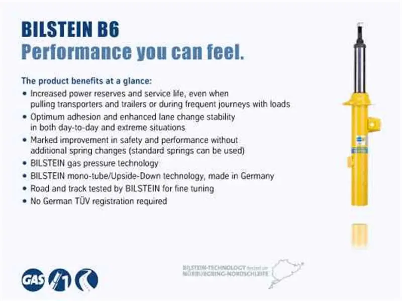 Bilstein B6 (Hd) Series Monaco Knight Front 46Mm Monotube Shock Absorber 1