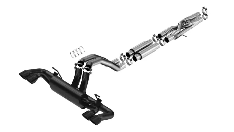 Borla Atak Cat-Back Exhaust System For 2021–2022 Jeep Wrangler Rubicon 392 – 6.4L V8, 4Wd, Black Coated 1