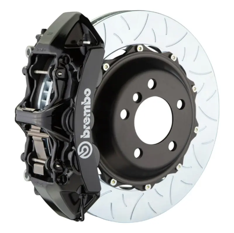 Brembo Gt Big Brake Kit For Bmw I8 (I12) – Front, 6-Piston Calipers, 380X32Mm Two-Piece Slotted Rotors, Type-3 Black Finish 1