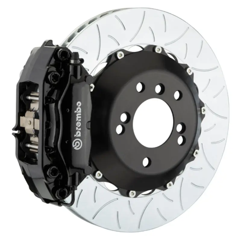 Brembo Gt Rear Big Brake Kit – 4-Piston Calipers With Slotted Two-Piece Rotors (345X28Mm), Black Finish, For 2001–2006 Bmw M3 1