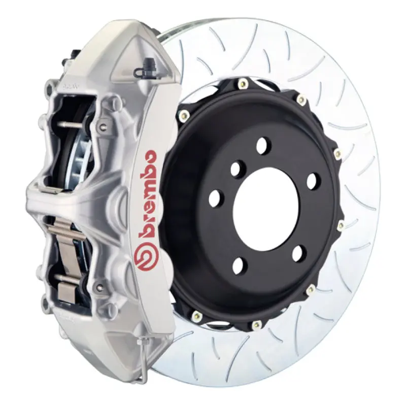 Brembo Rear Gt Big Brake Kit For 2005–2009 Ferrari F430 Challenge – 6-Piston Calipers With 380X32Mm Two-Piece Slotted Rotors (Type-3 Silver) 1